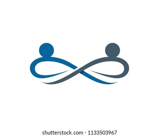 Adoption and community care Logo template vector icon