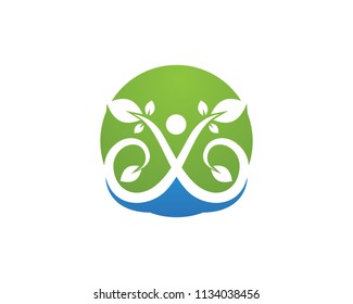 Adoption and community care Logo template vector icon