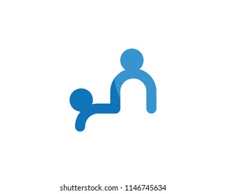 Adoption and community care Logo template vector icon