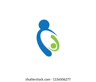 Adoption and community care Logo template vector icon