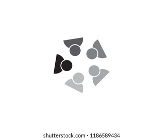 Adoption and community care Logo template vector icon