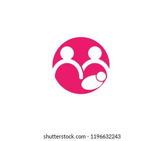 Adoption and community care Logo template vector icon