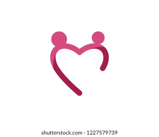 Adoption and Community care Logo template vector icon