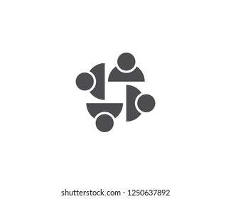 Adoption and community care Logo template vector icon