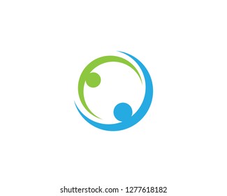 Adoption and community care Logo template vector icon
