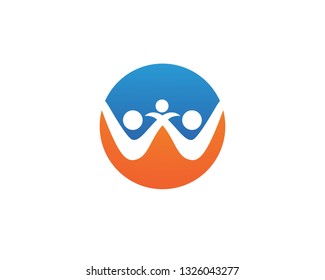 Adoption and community care Logo template 