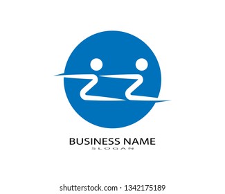 Adoption and community care Logo template vector icon