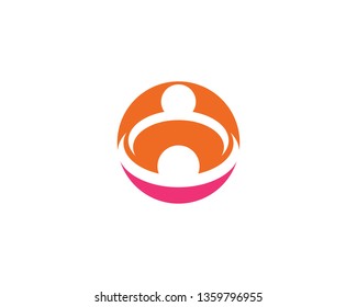 Adoption and community care Logo template vector icon