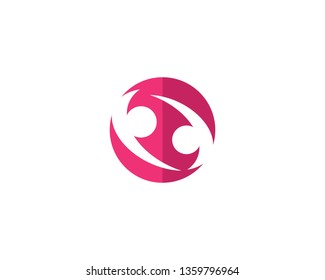 Adoption and community care Logo template vector icon