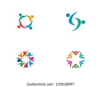 Vector Logo Icon Designs People Children Stock Vector (Royalty Free ...