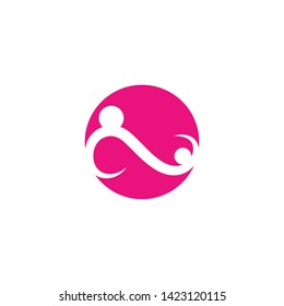 Adoption and community care Logo template vector icon