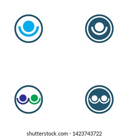 Adoption and community care Logo template vector icon