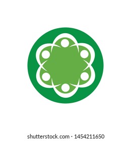 Adoption and community care Logo template vector