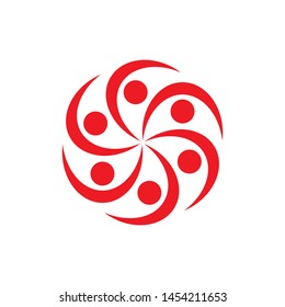 Adoption and community care Logo template vector