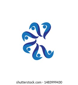 Adoption and community care Logo template vector icon