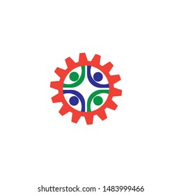 Adoption and community care Logo template vector icon