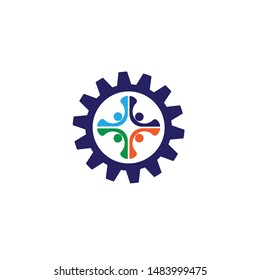 Adoption and community care Logo template vector icon