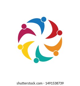 Adoption and community care Logo template vector icon