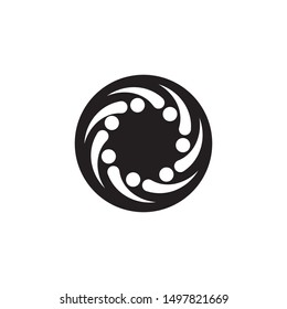 Adoption and community care Logo template vector icon