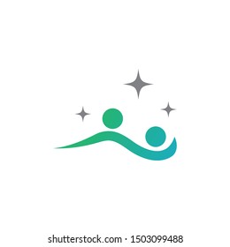 Adoption and community care Logo template vector