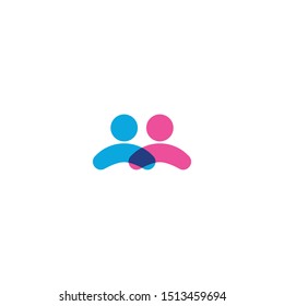 Adoption and community care Logo template vector
