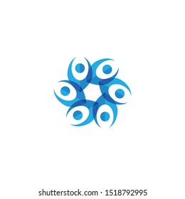 Adoption and community care Logo template vector