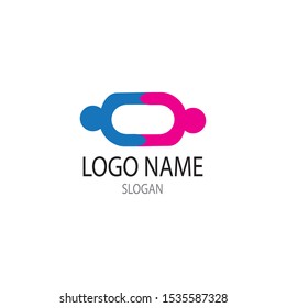 ADOPTION AND COMMUNITY CARE LOGO TEMPLATE ICON VECTOR 