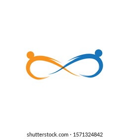 Adoption and community care Logo template vector icon