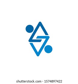 Adoption and community care Logo template vector icon