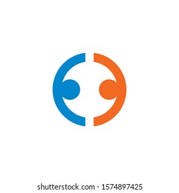 Adoption and community care Logo template vector icon