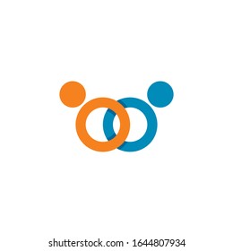 Adoption and community care Logo template vector icon
