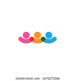 Adoption and community care Logo template vector