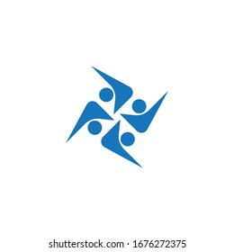 Adoption and community care Logo template vector