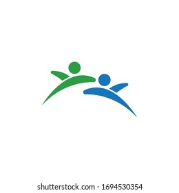 Adoption and community care Logo template vector