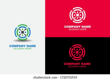 Adoption and community care Logo template vector icon, Teamwork icon, Vector illustration.