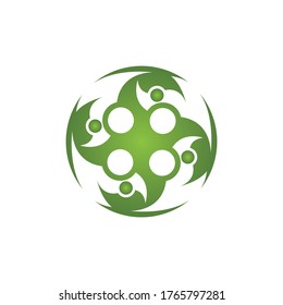 Adoption and community care Logo template vector icon for business