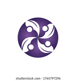 Adoption and community care Logo template vector icon for business