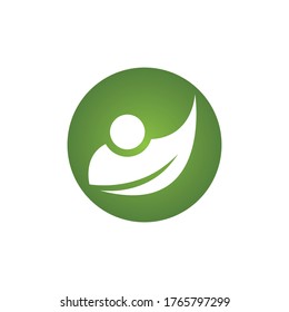 Adoption and community care Logo template vector icon for business