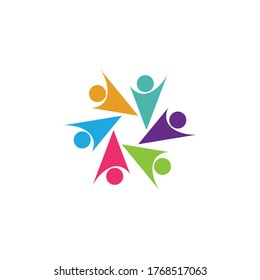 Adoption and community care Logo template vector