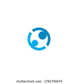 Adoption and community care Logo template vector icon