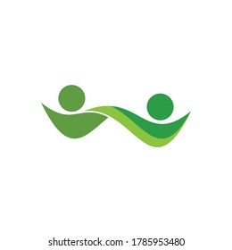 Adoption and community care Logo template vector