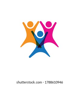 Adoption and community care Logo template vector