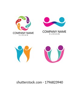 Logo-Vorlage für Adoptionswerbung und Pflege