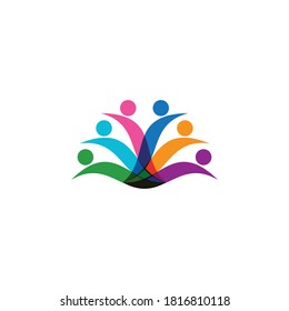 Adoption and community care Logo template vector