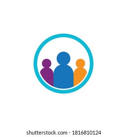 Adoption and community care Logo template vector