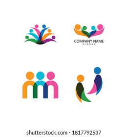 Logo-Vorlage für Adoptionswerbung und Pflege