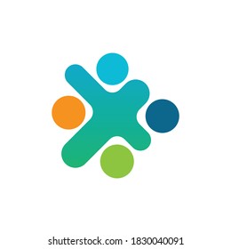 Adoption and community care Logo template vector