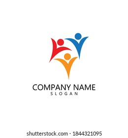 Logo-Vorlage für Adoptionswerbung und Pflege