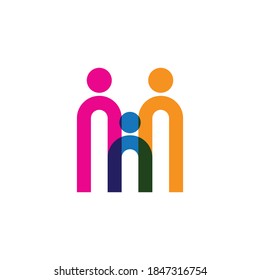 Adoption and community care Logo template vector