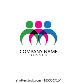 Adoption and community care Logo template vector